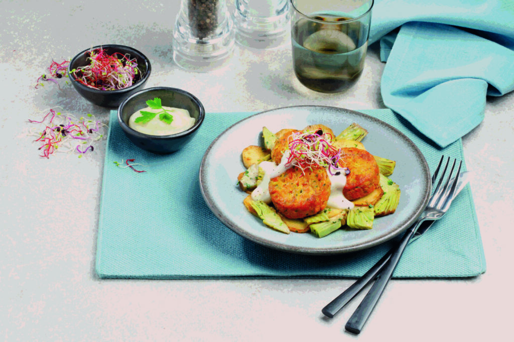 Coccole zucca e carote con fonduta di parmigiano