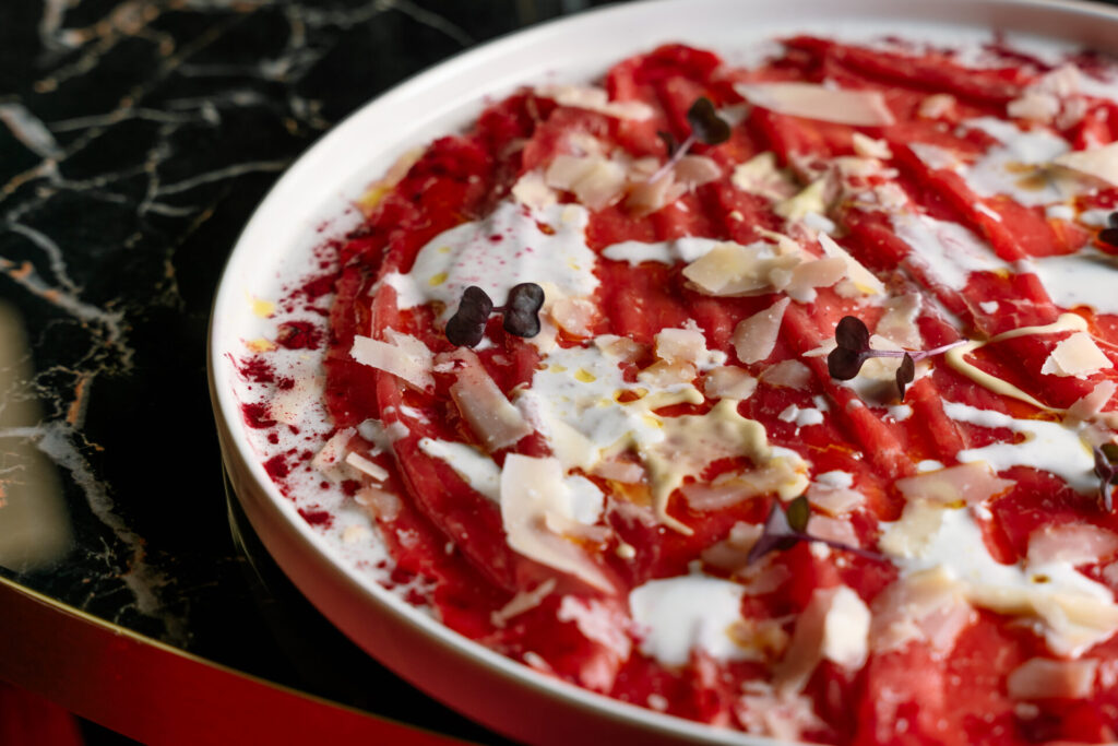 carpaccio beef restaurant menu