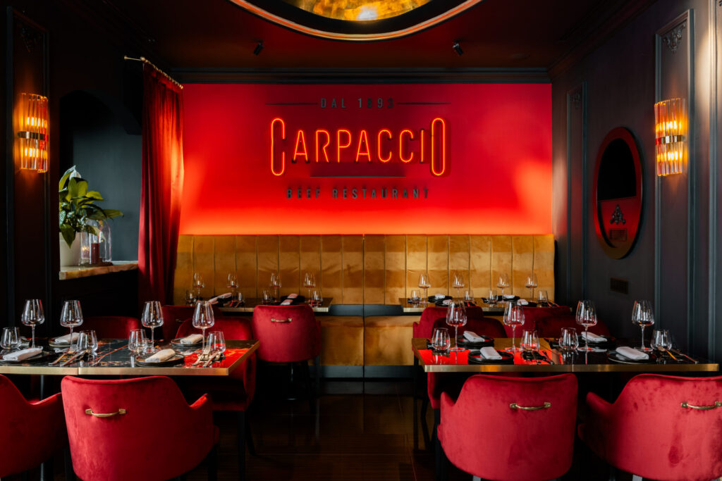 carpaccio beef restaurant via veneto