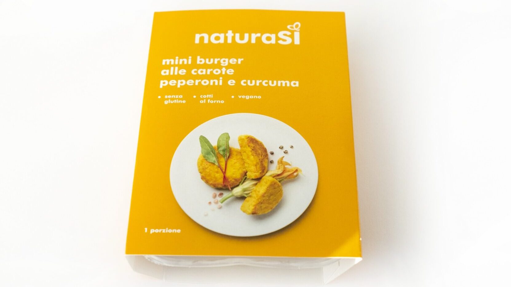 Mini burger bio alle carote peperoni e curcuma di NaturaSì