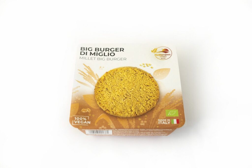 Big burger di miglio bio di Mediterranea Bioveg