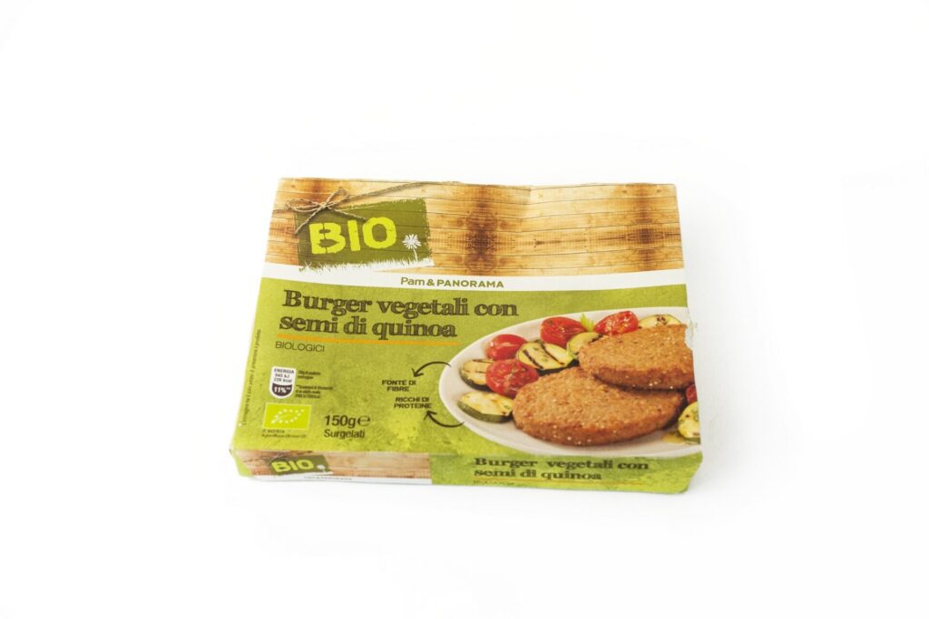 burger vegetali bio surgelati con semi di quinoa di Pam&Panorama Bio