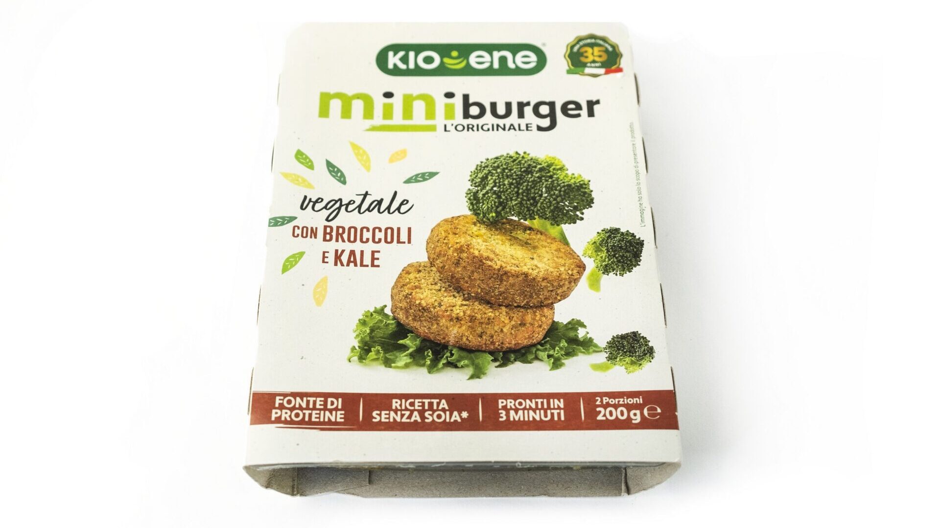 Miniburger L’Originale vegetale con broccoli e kale kioene