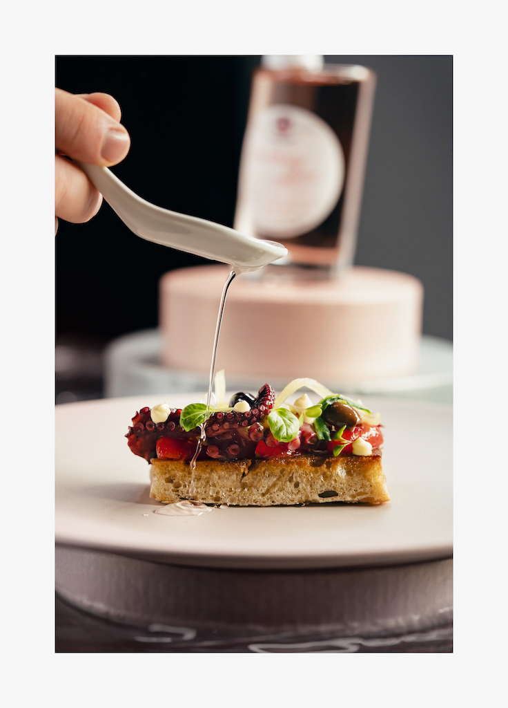 bruschetta con polpo