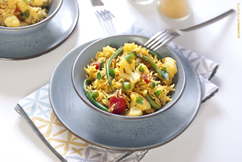 ricetta pulao di verdure