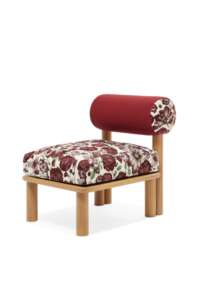 Maitha lounge chair design by Lorenza Bozzoli