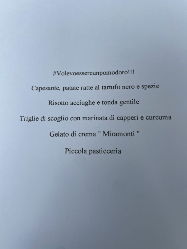 MIRAMONTI L'ALTRO MENU