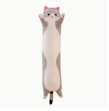 cuscino peluche a forma di gatto